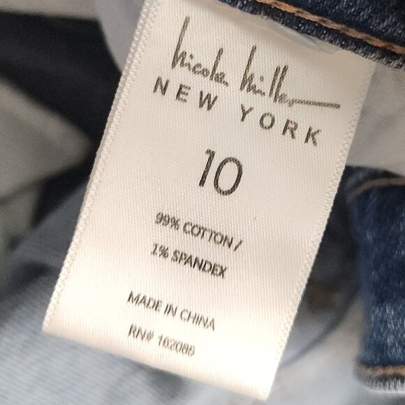 Nicole Miller Starry Night Painted Jeans Size 10 Artistic Distressed Denim - Picture 14 of 14